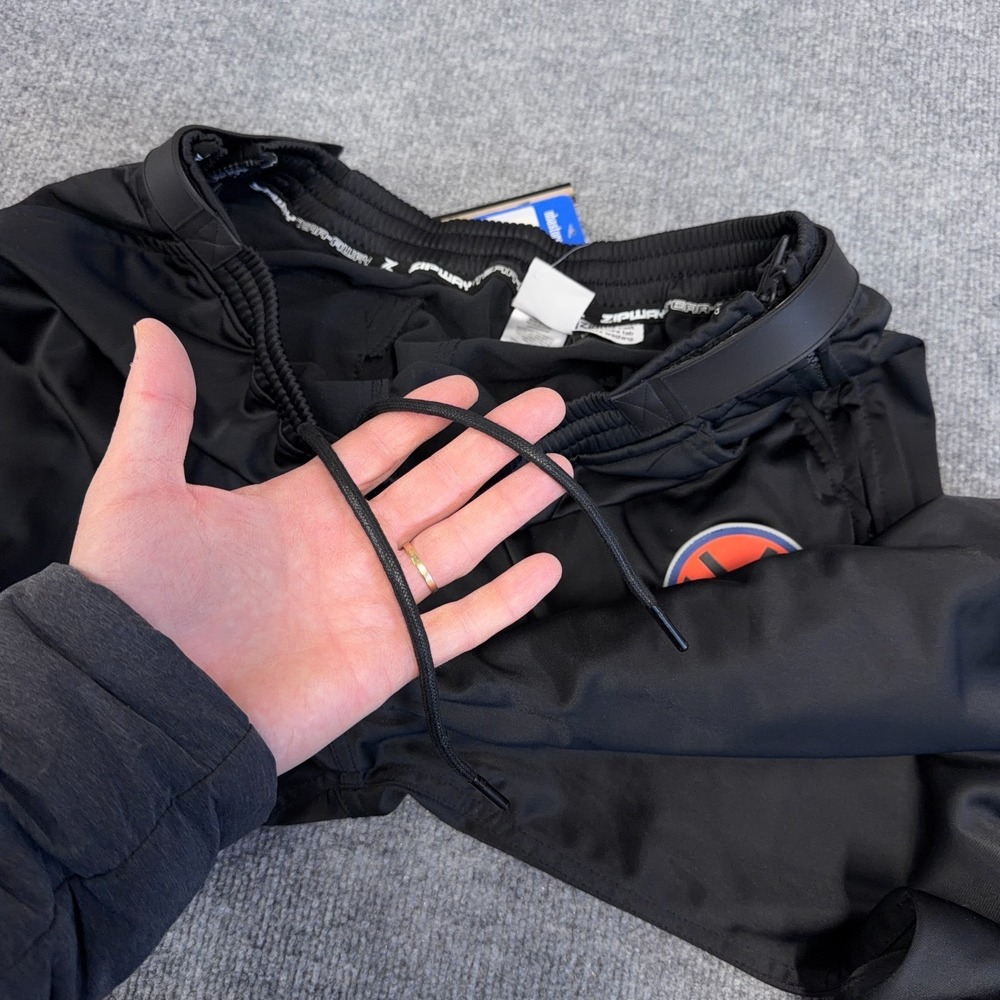New York Knicks Pants Men XL Black ZIPWAY Full Zip Sides Warmup Logo NEW - Picture 12 of 14